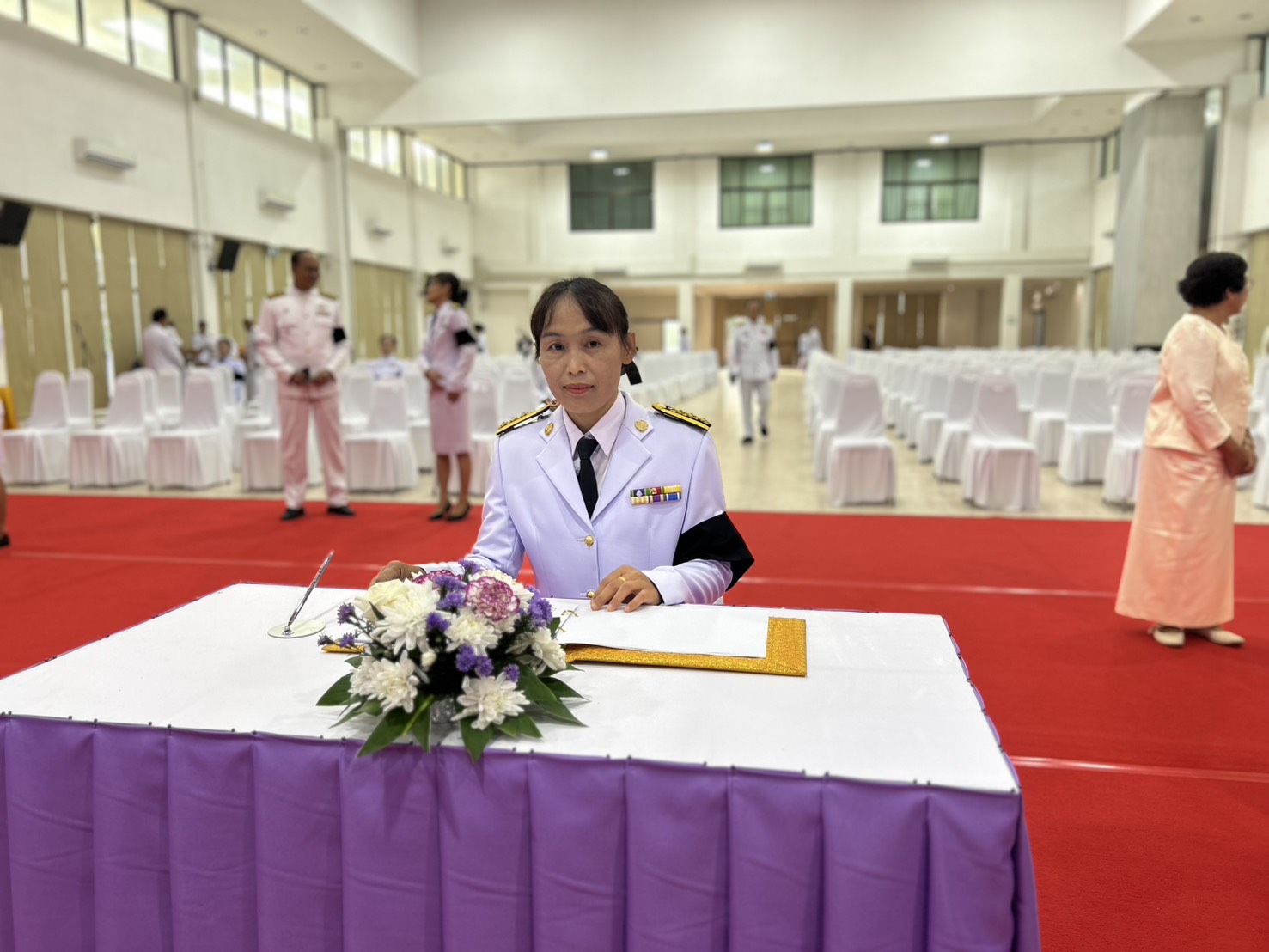 title - ส.ป.ก.อำนาจเจริญ ร่วมพิธีลงนามถวายพระพรชัยมงคล เจริญพระพุทธมนต์และทำบุญตักบาตร ถวายเป็นพระราชกุศล เนื่องในโอกาสวันเฉลิมพระชนมพรรษา สมเด็จพระนางเจ้าฯ พระบรมราชินี 